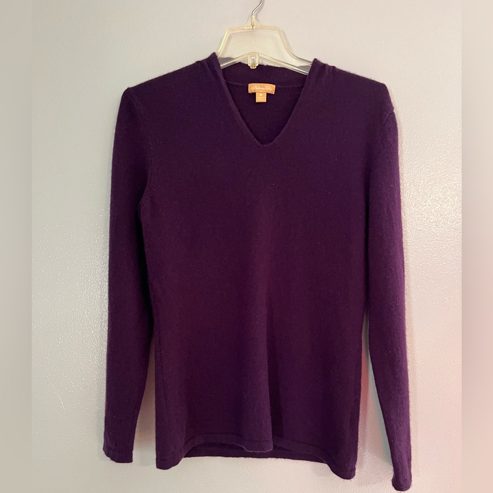 Deep purple cashmere